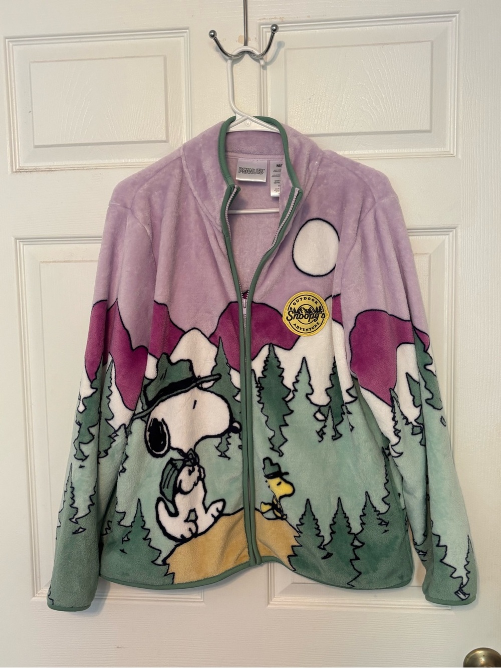 Peanuts Snoopy Woodstock Fleece Sherpa Brand New Cozy Jacket